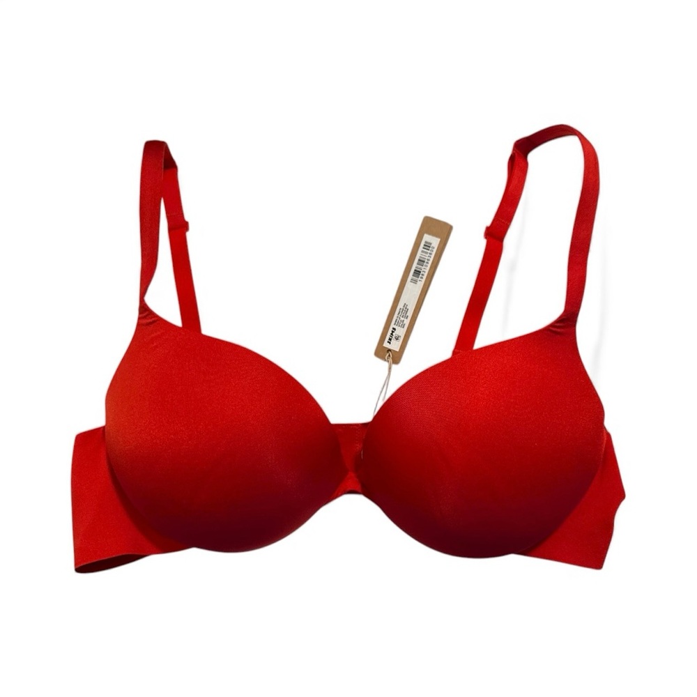 SKIMS Ultimate Push Up Plunge Bra in Cayenne